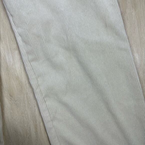 TOPSHOP Cream Corduroy Wide Leg High Rise Retro Chic Women's Trousers Pants 10 - Picture 5 of 15
